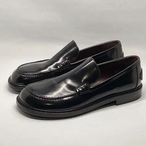 Lanvin Spinto polished leather loafers size 42/us size 9